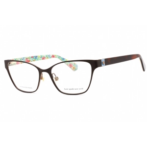 Kate Spade Women's Eyeglasses - Brown Cat Eye Frame Clear Demo Lens | IVIE 009Q 00