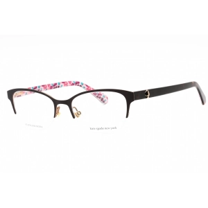 Kate Spade Women's Eyeglasses - Brown Metal Cat Eye Half Rim Frame | FERRARA 009Q 00
