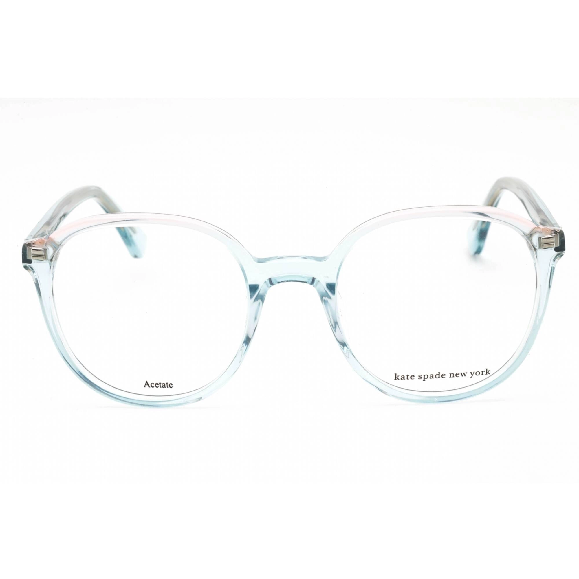 Kate Spade Women's Eyeglasses - Clear Demo Lens Blue Round Frame | POLINA 0PJP 00