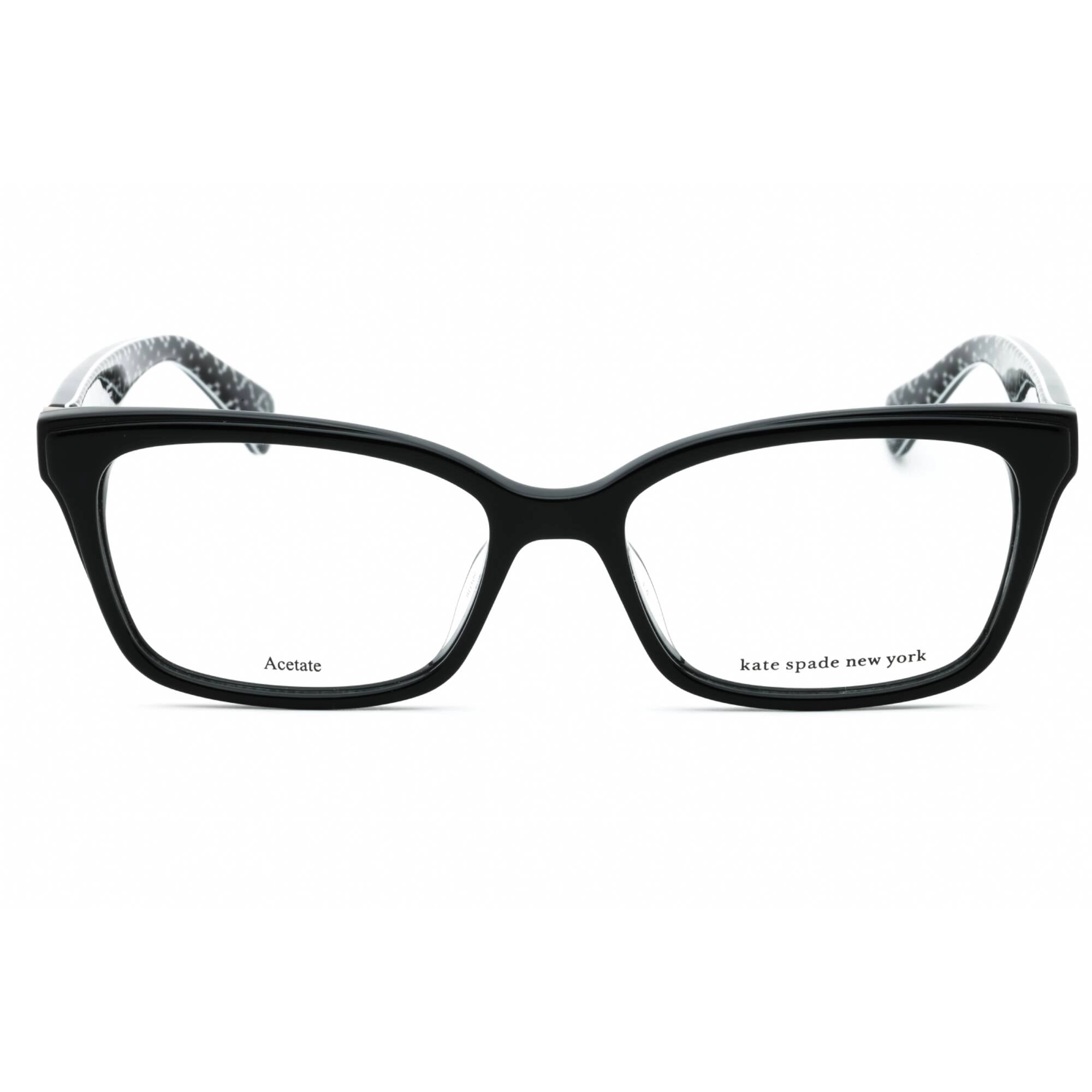 Kate Spade Women's Eyeglasses - Pattern Black Plastic Cat Eye Full Rim | Jeri 07RM 00