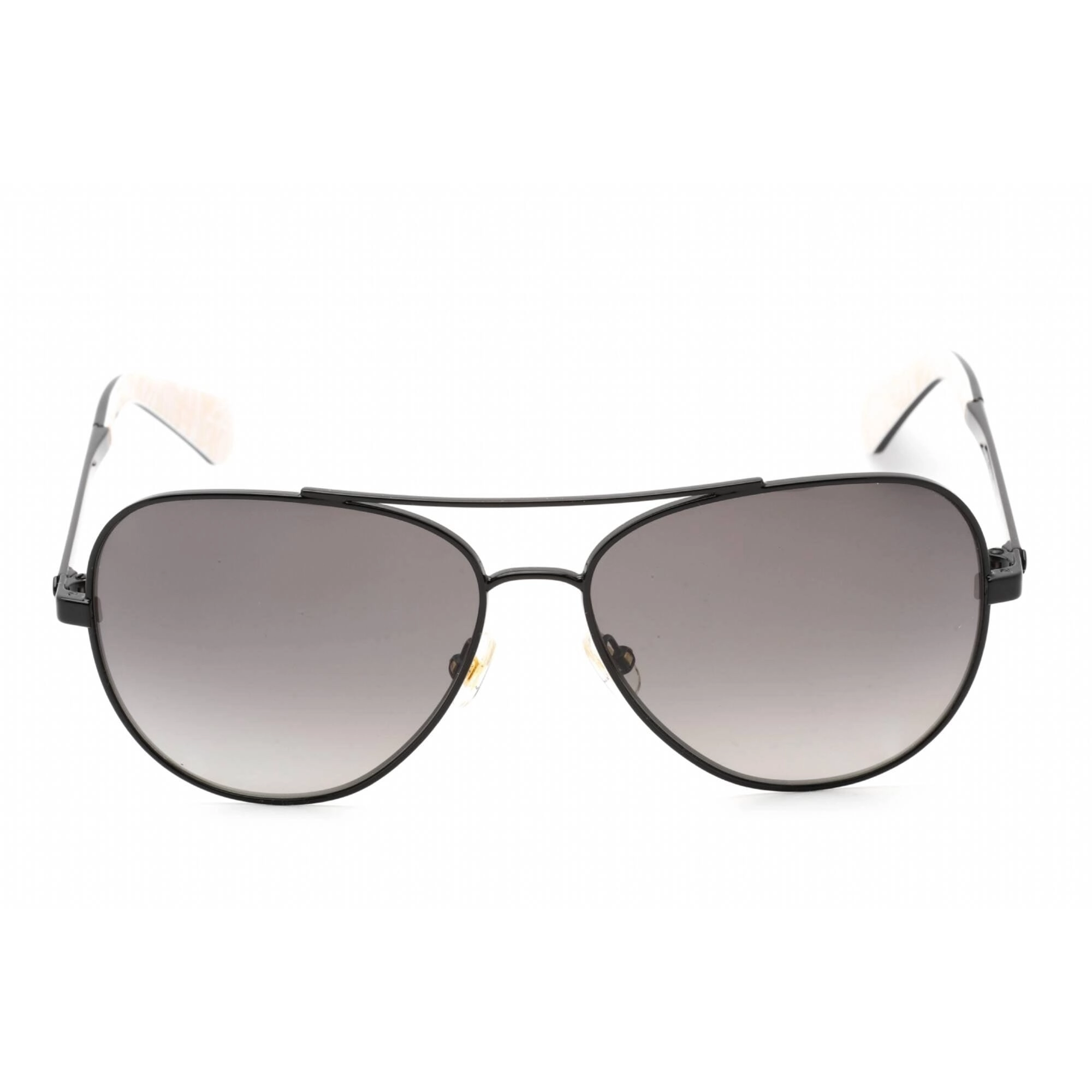 Kate Spade Women's Sunglasses - Black Pattern Brown Metal Frame | AVALINE2/S 07YQ WJ