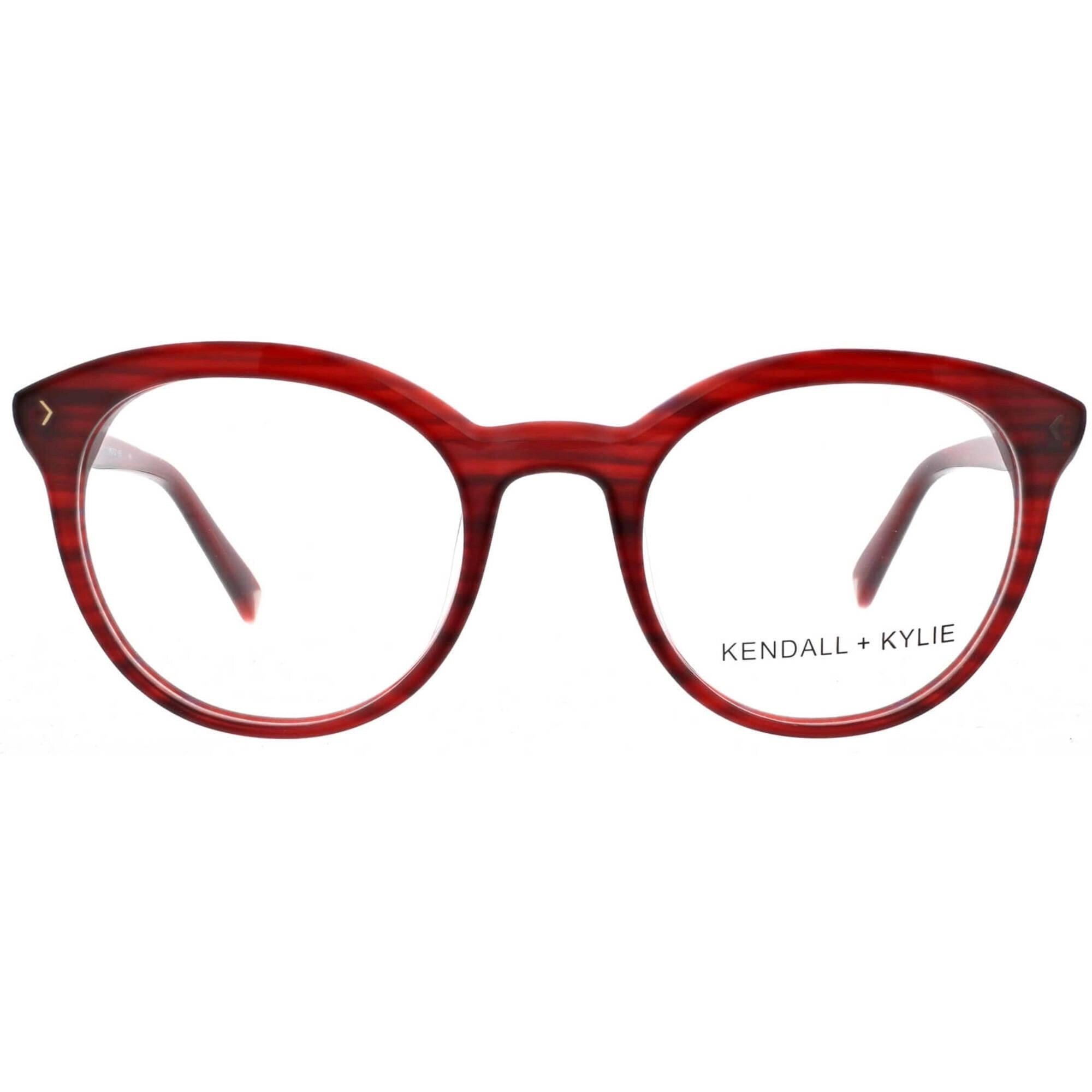 Kendall   Kylie Women's Eyeglasses - Burgundy Frame Demo Lens | KKO103 ARIANNA 605
