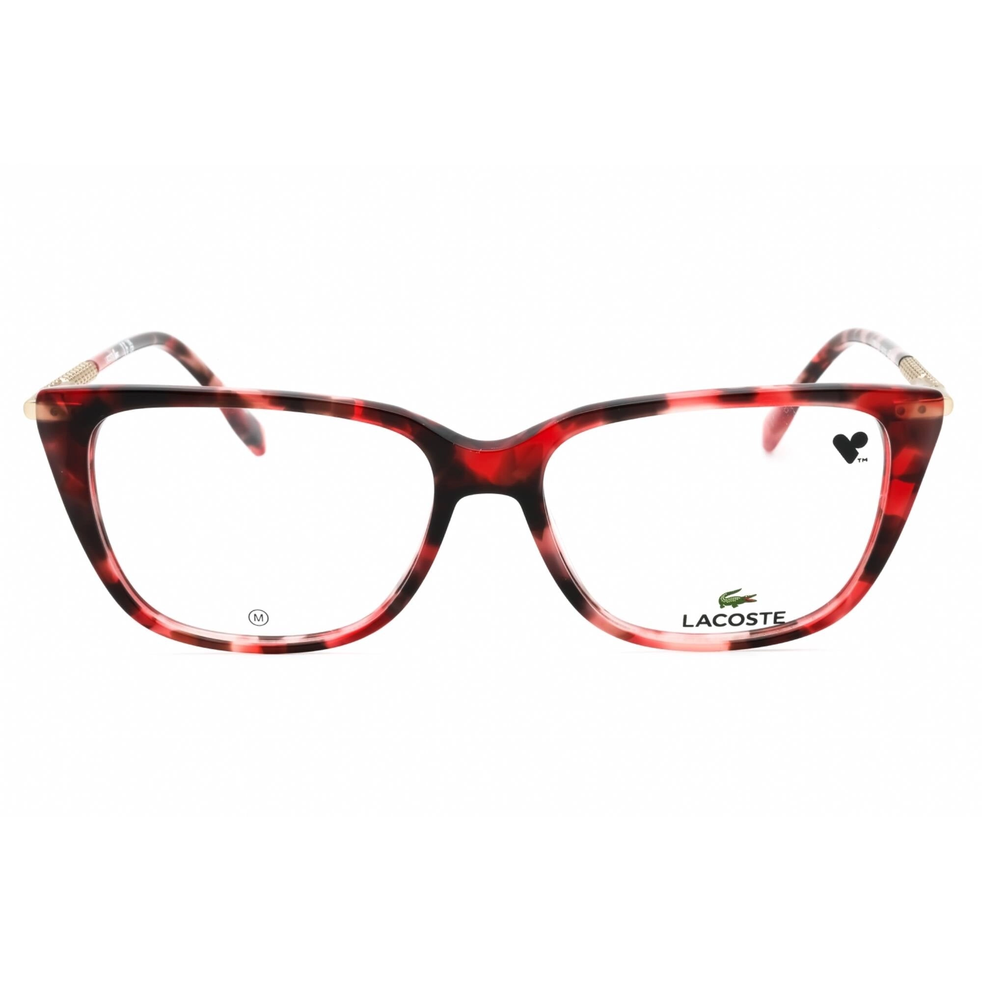 Lacoste Women's Eyeglasses - Havana Red Acetate Cat Eye Full Rim Frame | L2939 615