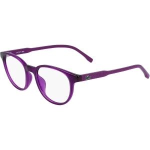 Lacoste Women's Eyeglasses - Purple Plastic Full Rim Round Frame | LACOSTE L3631 513