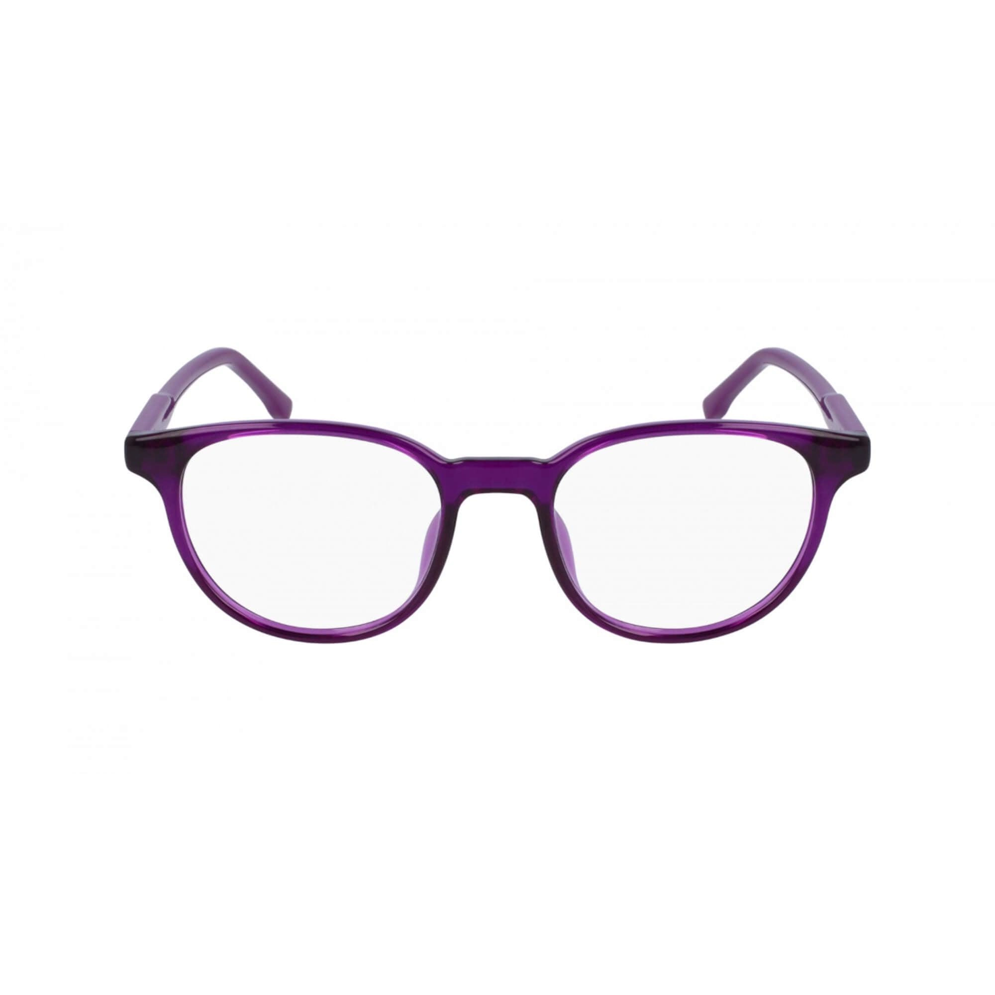 Lacoste Women's Eyeglasses - Purple Plastic Full Rim Round Frame | LACOSTE L3631 513