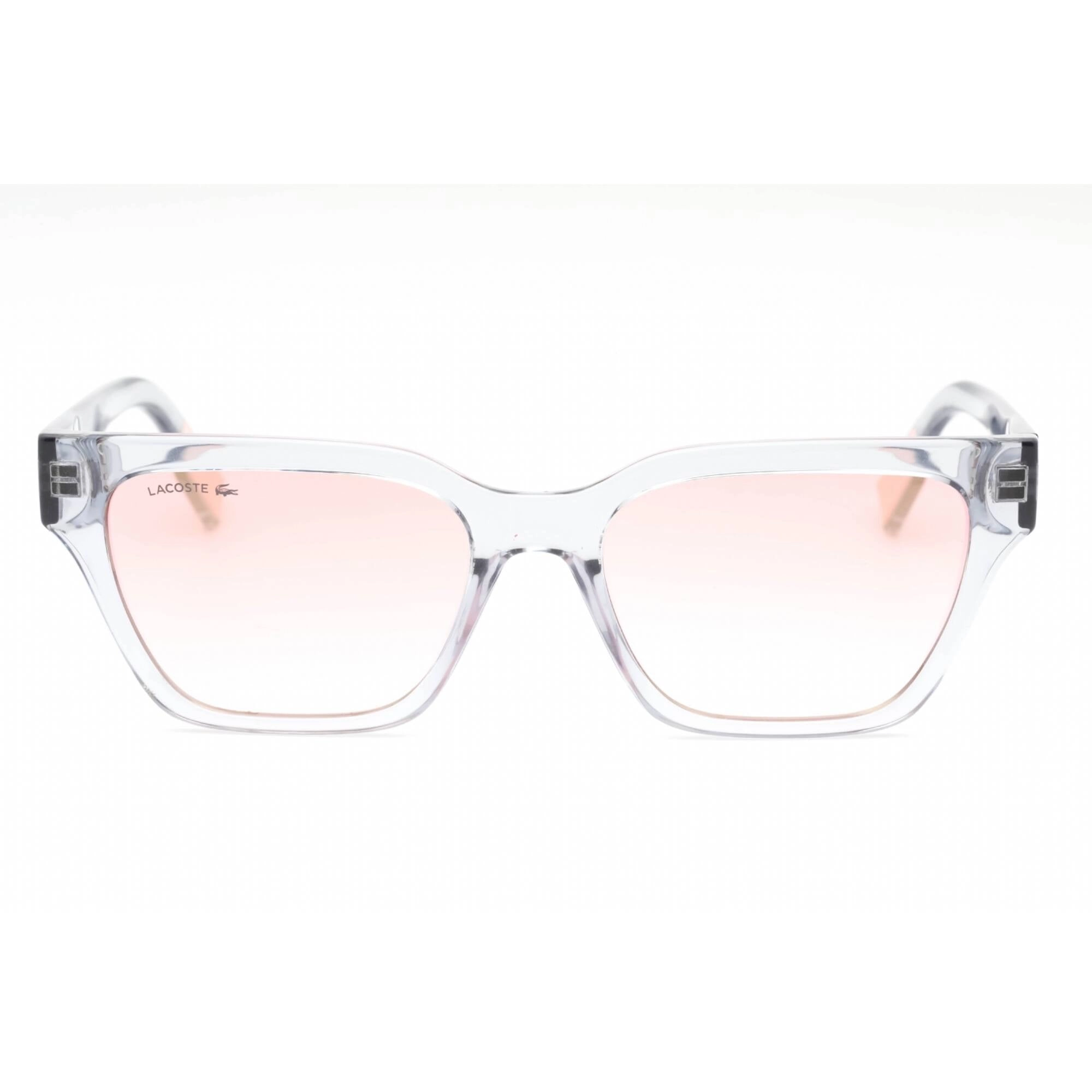 Lacoste Women's Sunglasses - Light Grey Injected Propionate Square Frame | L6002S 038