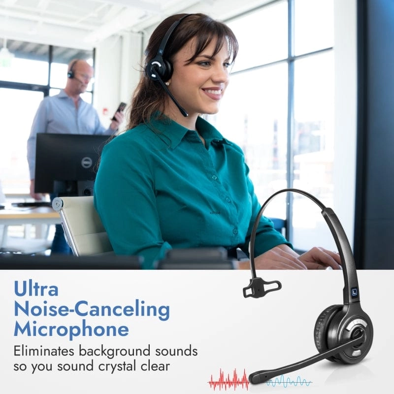 Leitner LH370 – Tri-Compatible Wireless Office Headset – Professional Bundle