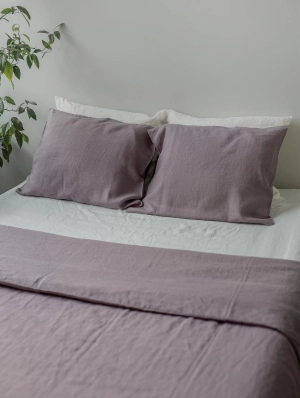 Linen Pillowcase | Dusty Lavender