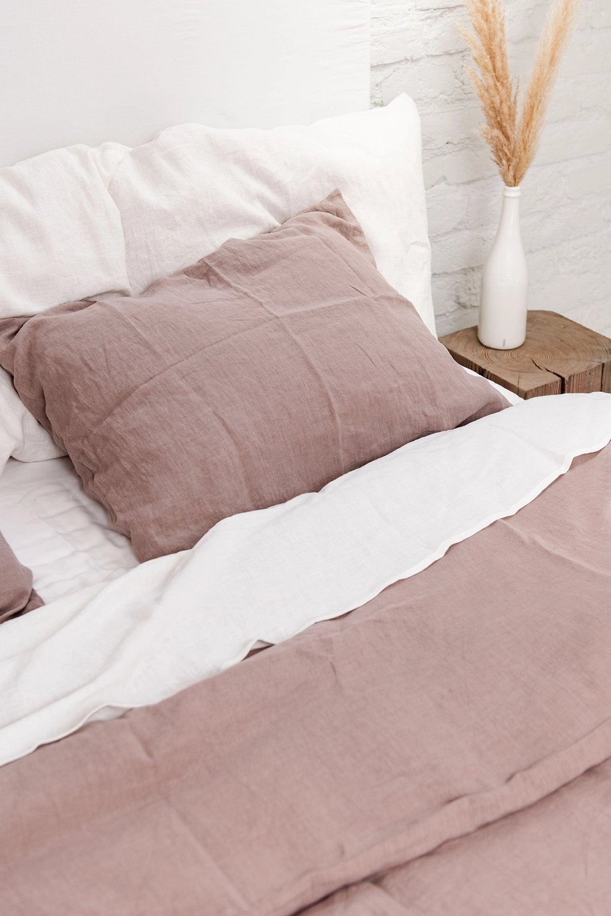 Linen Pillowcase | Rosy Brown