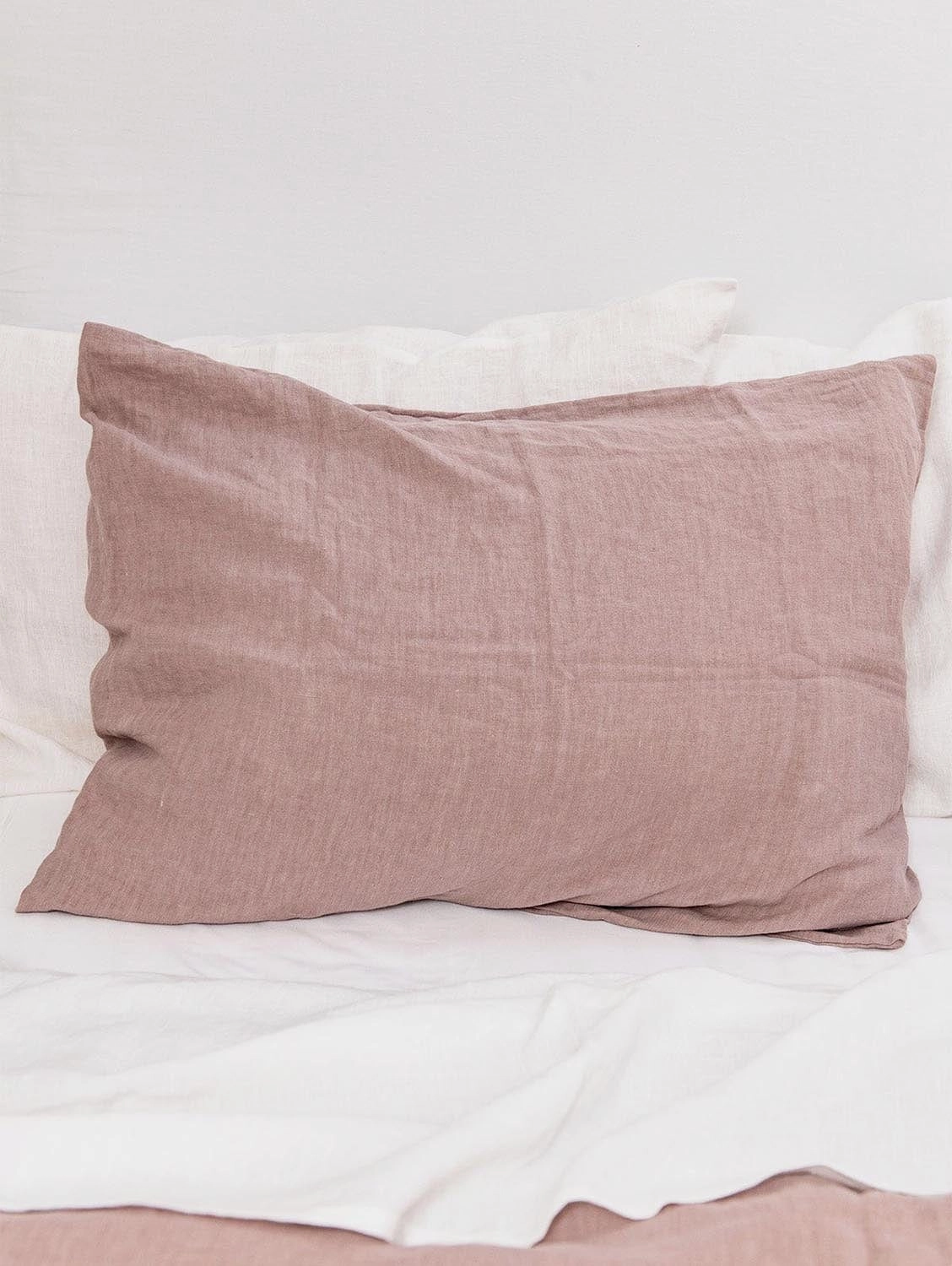 Linen Pillowcase | Rosy Brown