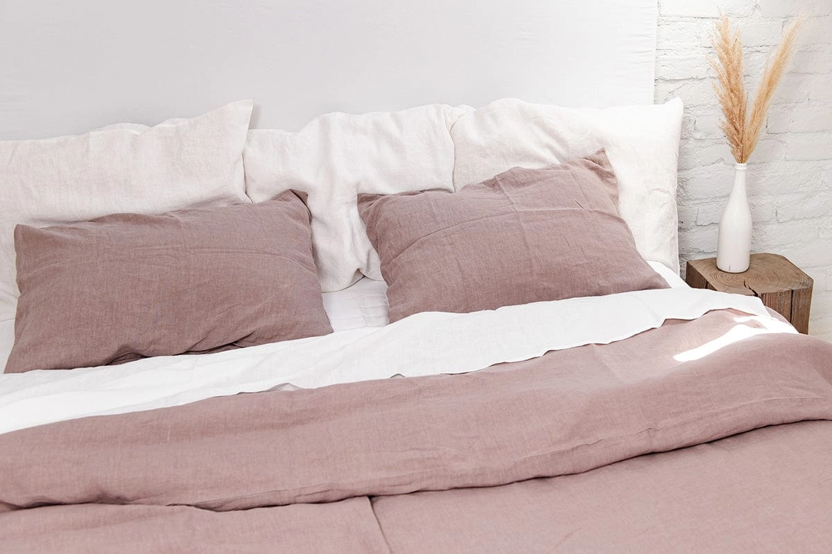 Linen Pillowcase | Rosy Brown