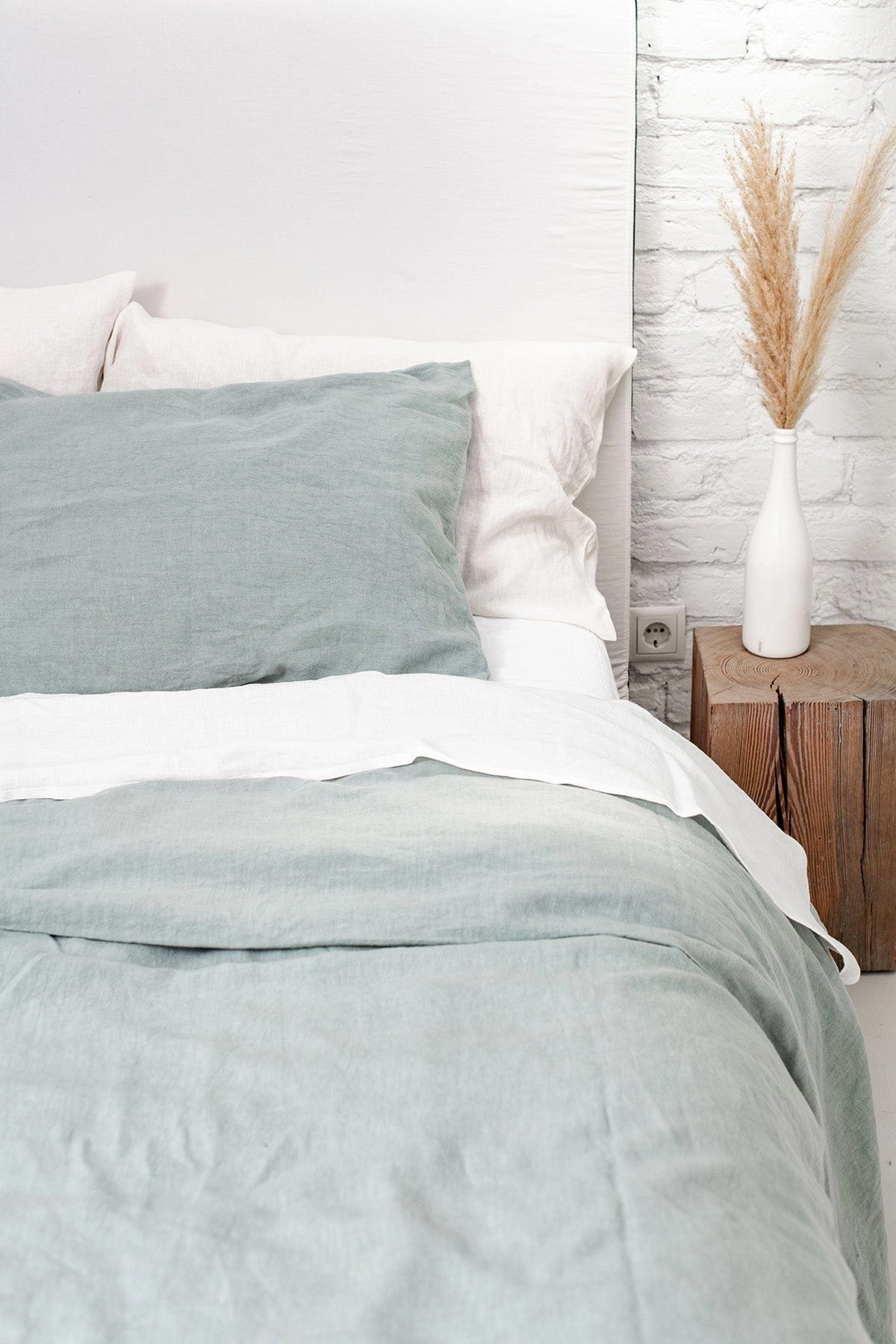 Linen Pillowcase | Sage Green