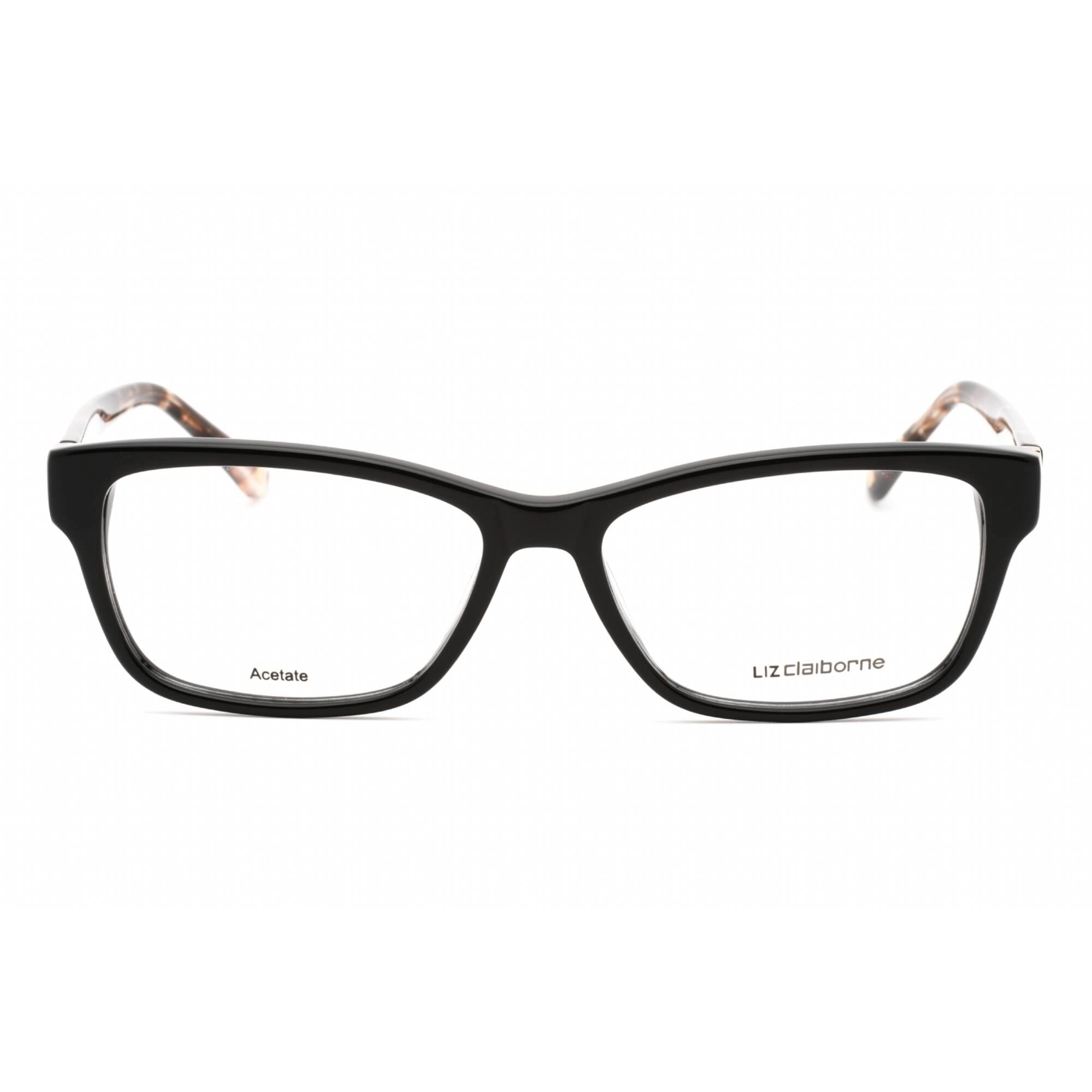 Liz Claiborne Women's Eyeglasses - Black Plastic Cat Eye Shape Frame | L 616 0807 00