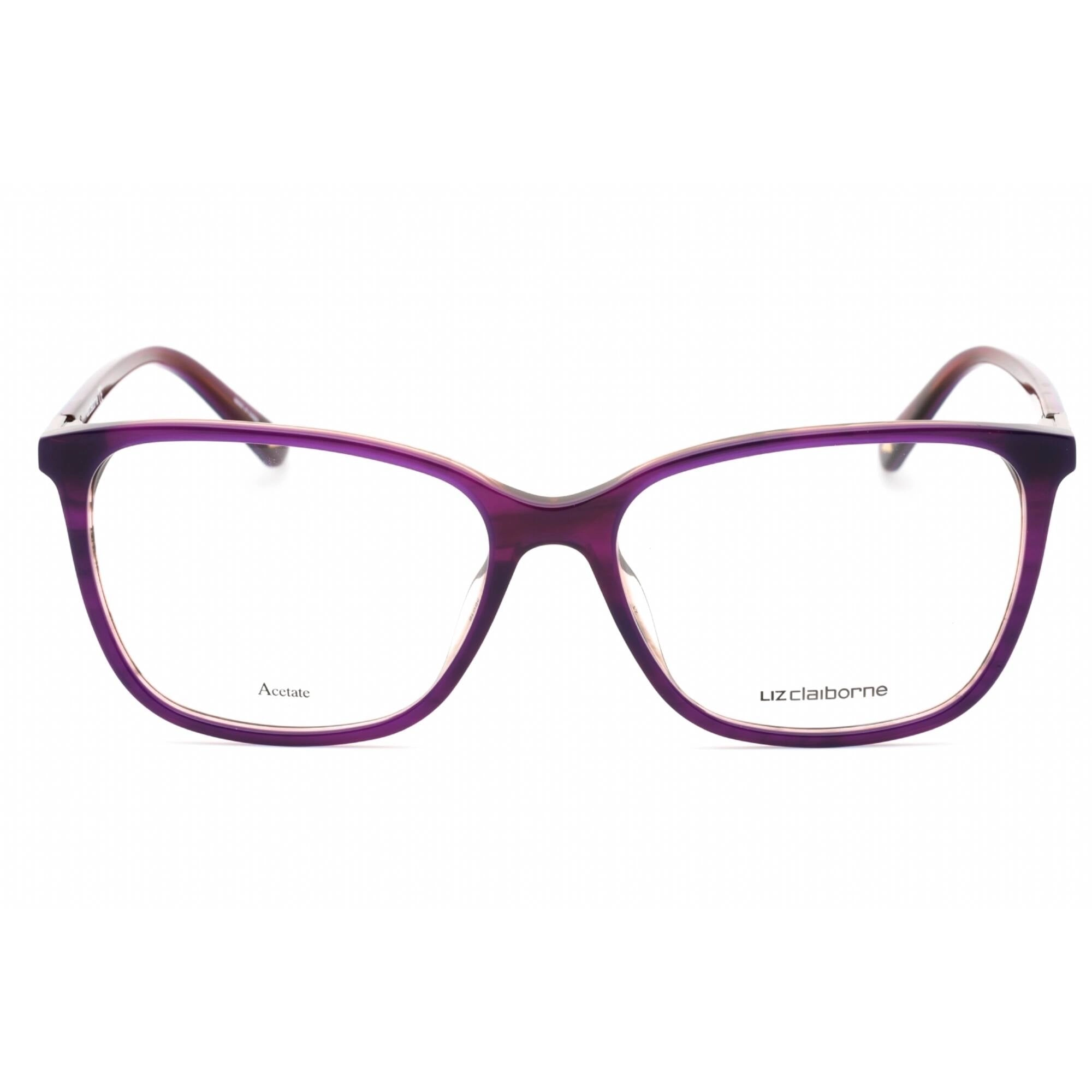 Liz Claiborne Women's Eyeglasses - Violet Blue Plastic Cat Eye Full Rim | L 657 V06