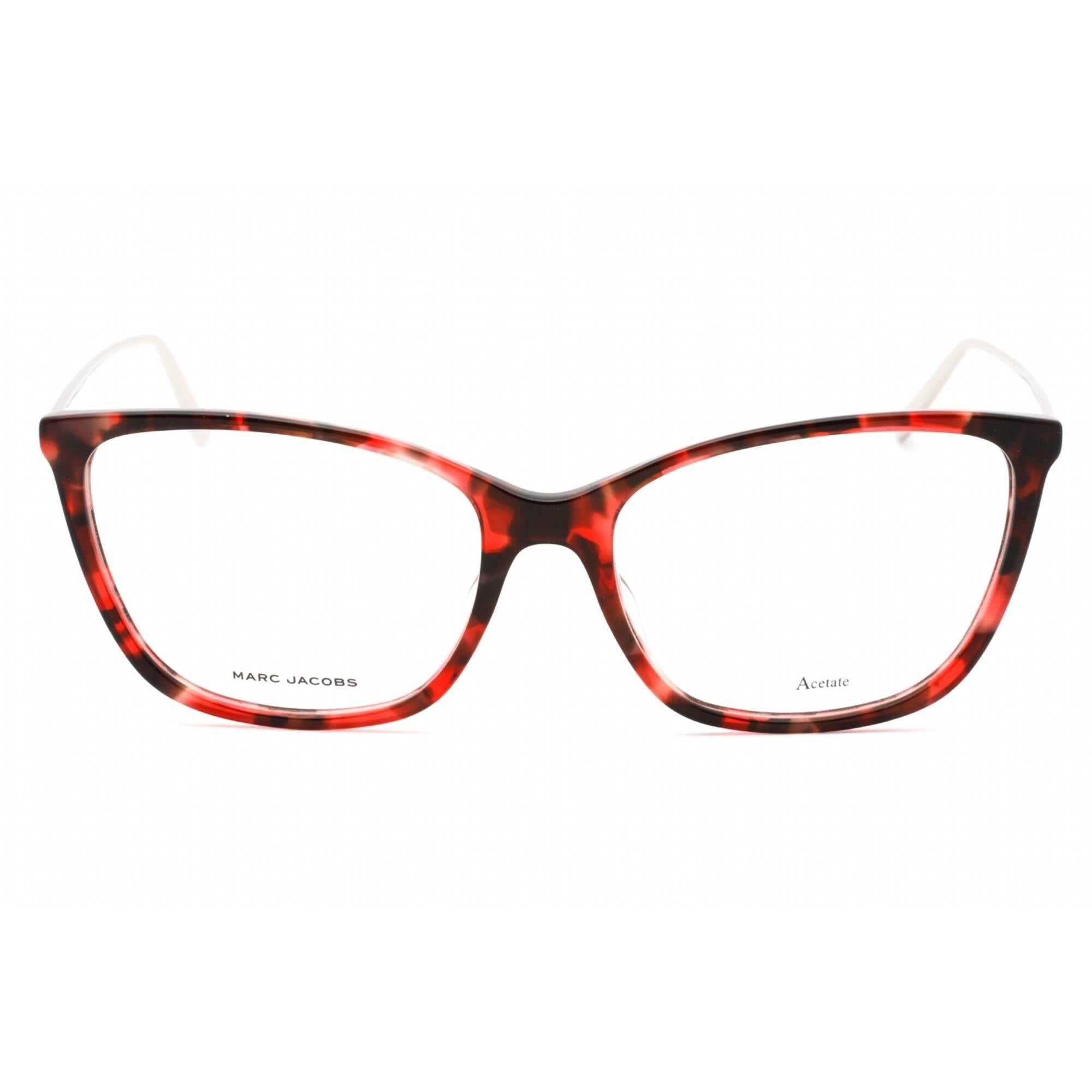 Marc Jacobs Women's Eyeglasses - Red Havana Plastic Cat Eye Frame | MARC 436 00UC 00