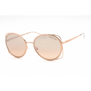 Michael Kors Women's Sunglasses - Full Rim Rose Gold Metal Round | 0MK1118B 11088Z