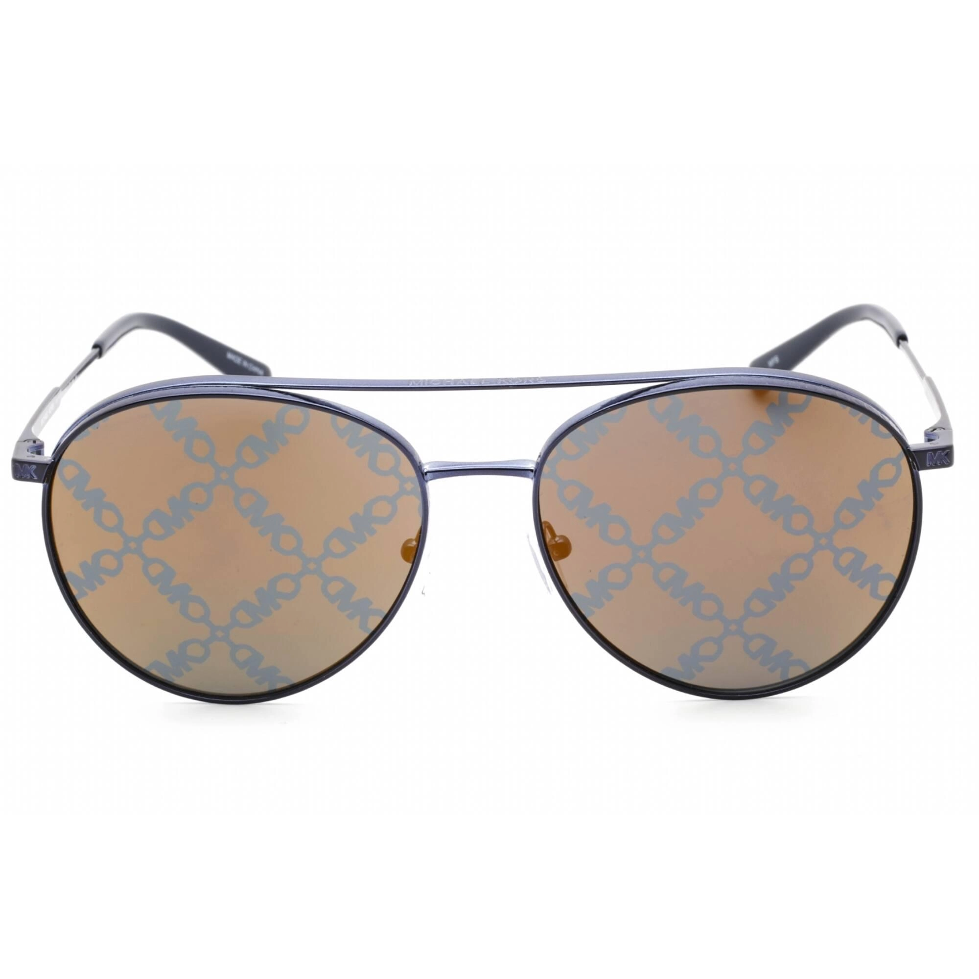 Michael Kors Women's Sunglasses - Metallic Navy Blue Aviator Frame | 0MK1138 1895AM