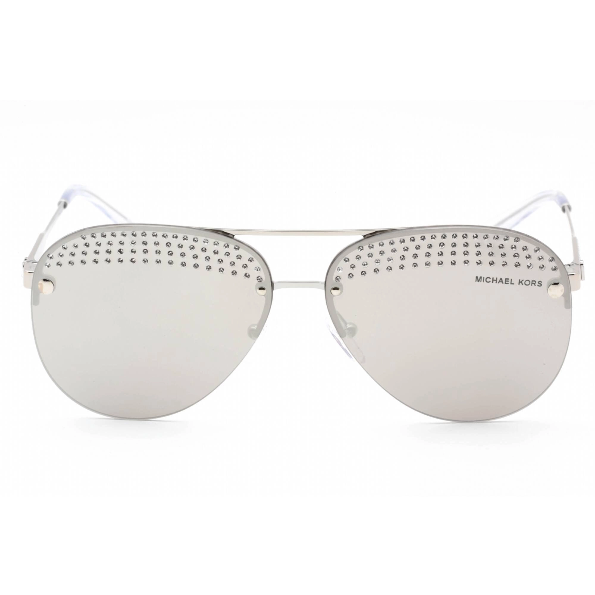 Michael Kors Women's Sunglasses - Shiny Silver Metal Rimless Frame | 0MK1135B 18896G