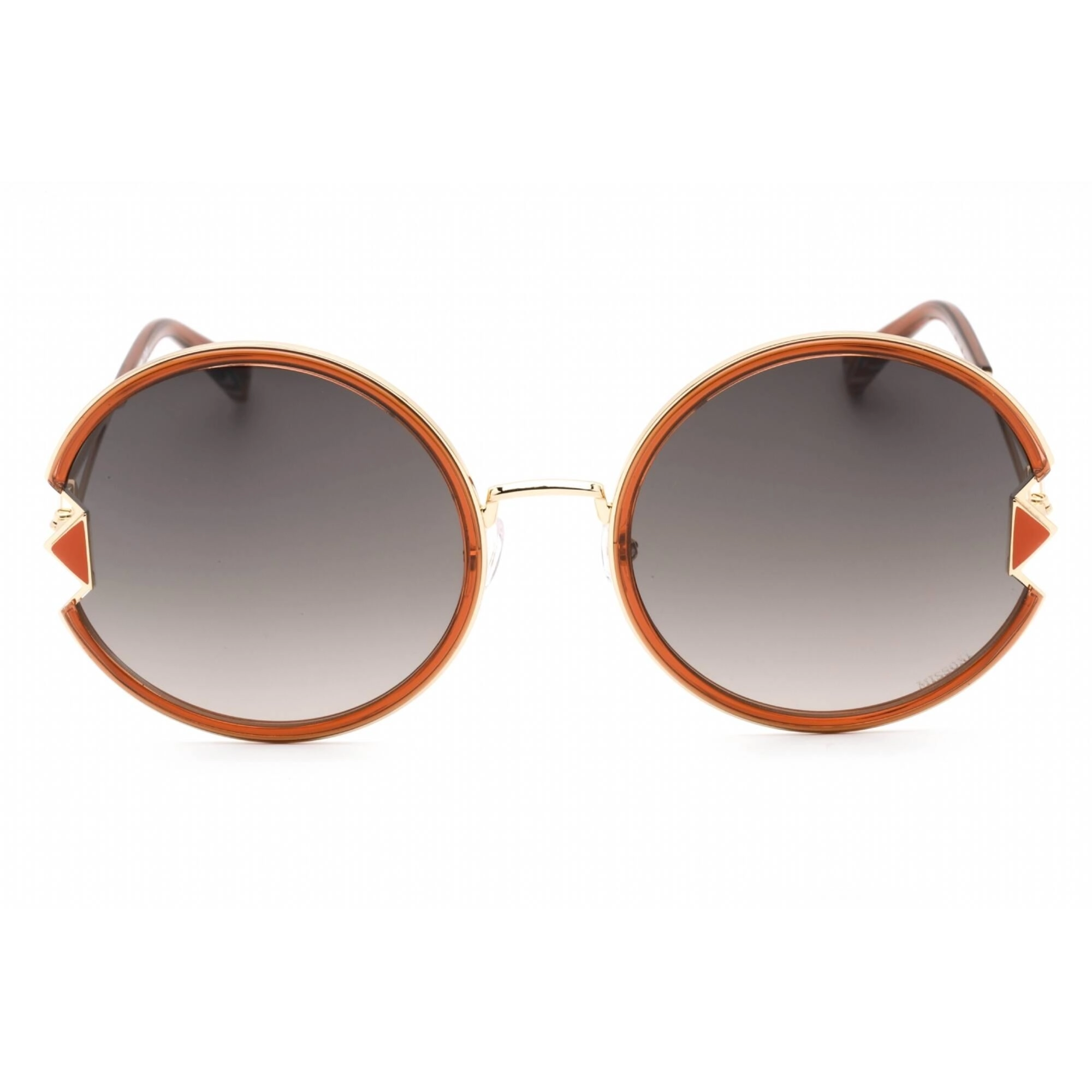 Missoni Women's Sunglasses - Brown Sf Lens Gold Brown Round Frame | MIS 0074/S 001Q HA