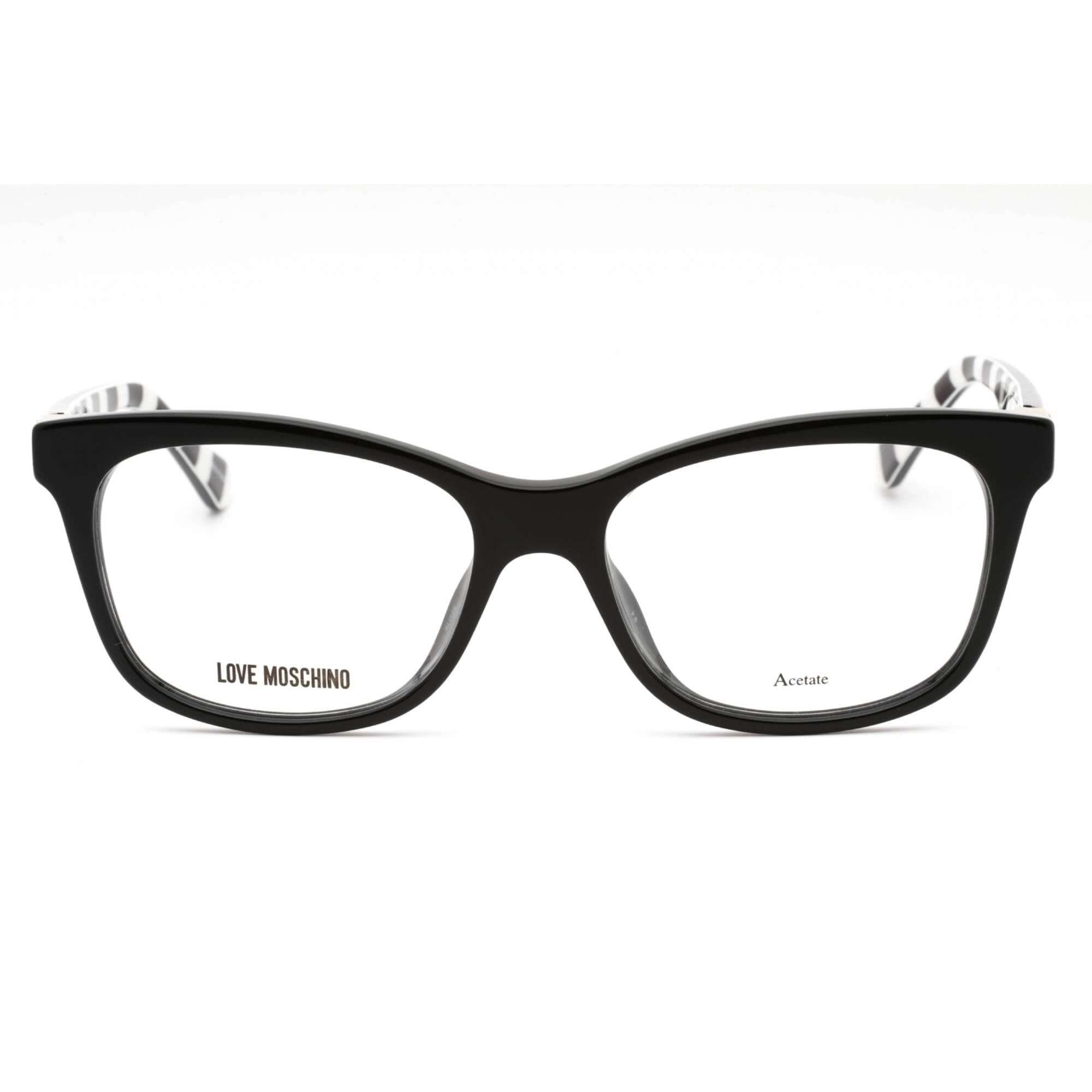 Moschino Love Women's Eyeglasses - Black Plastic Cat Eye Full Rim | MOL515 0807 00