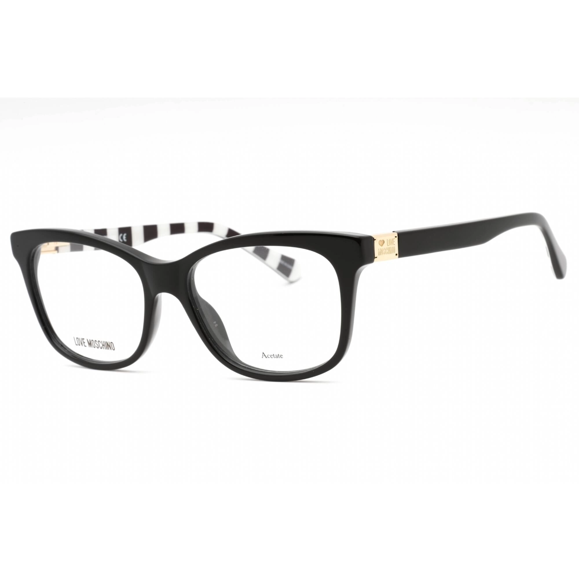 Moschino Love Women's Eyeglasses - Black Plastic Cat Eye Full Rim | MOL515 0807 00