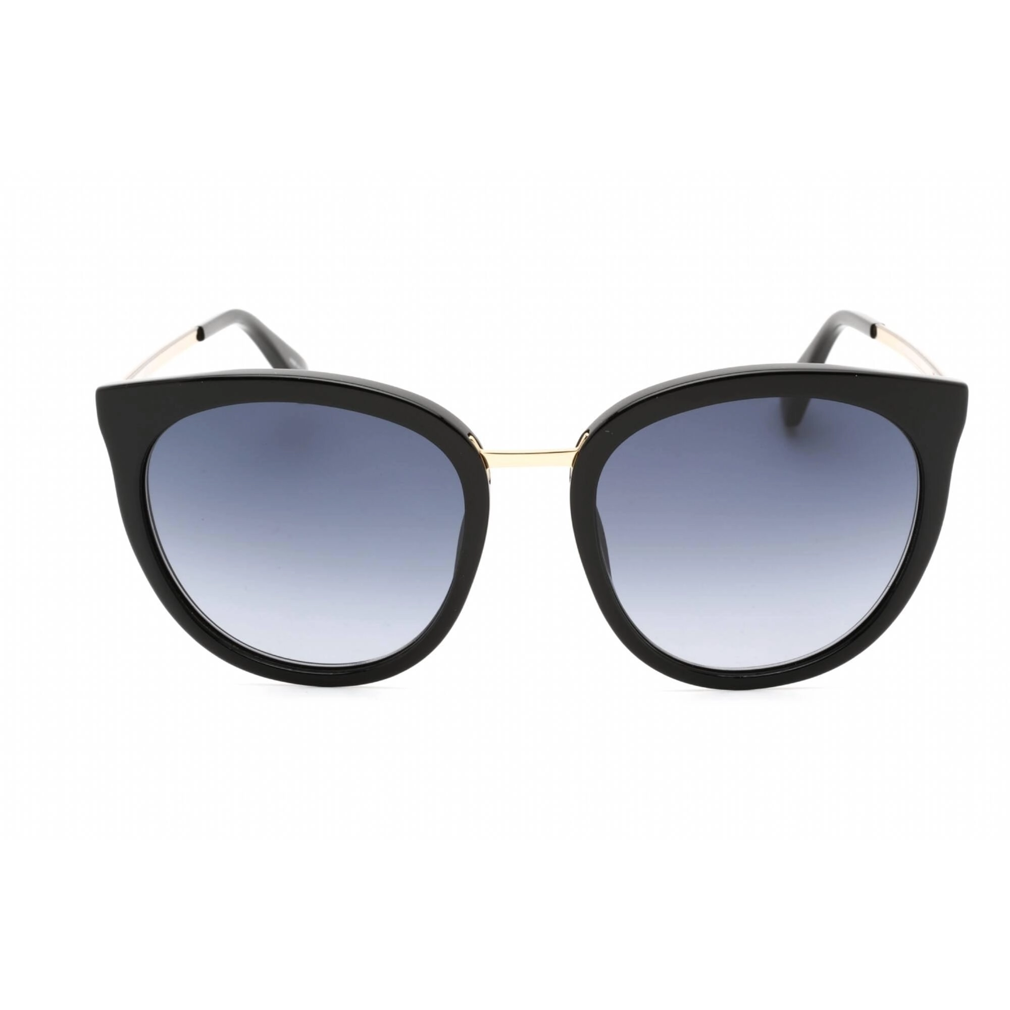 Moschino Women's Sunglasses - Black Round Frame Grey Shaded Lens | MOS083/S 0807 9O