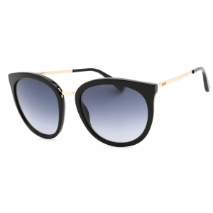 Moschino Women's Sunglasses - Black Round Frame Grey Shaded Lens | MOS083/S 0807 9O