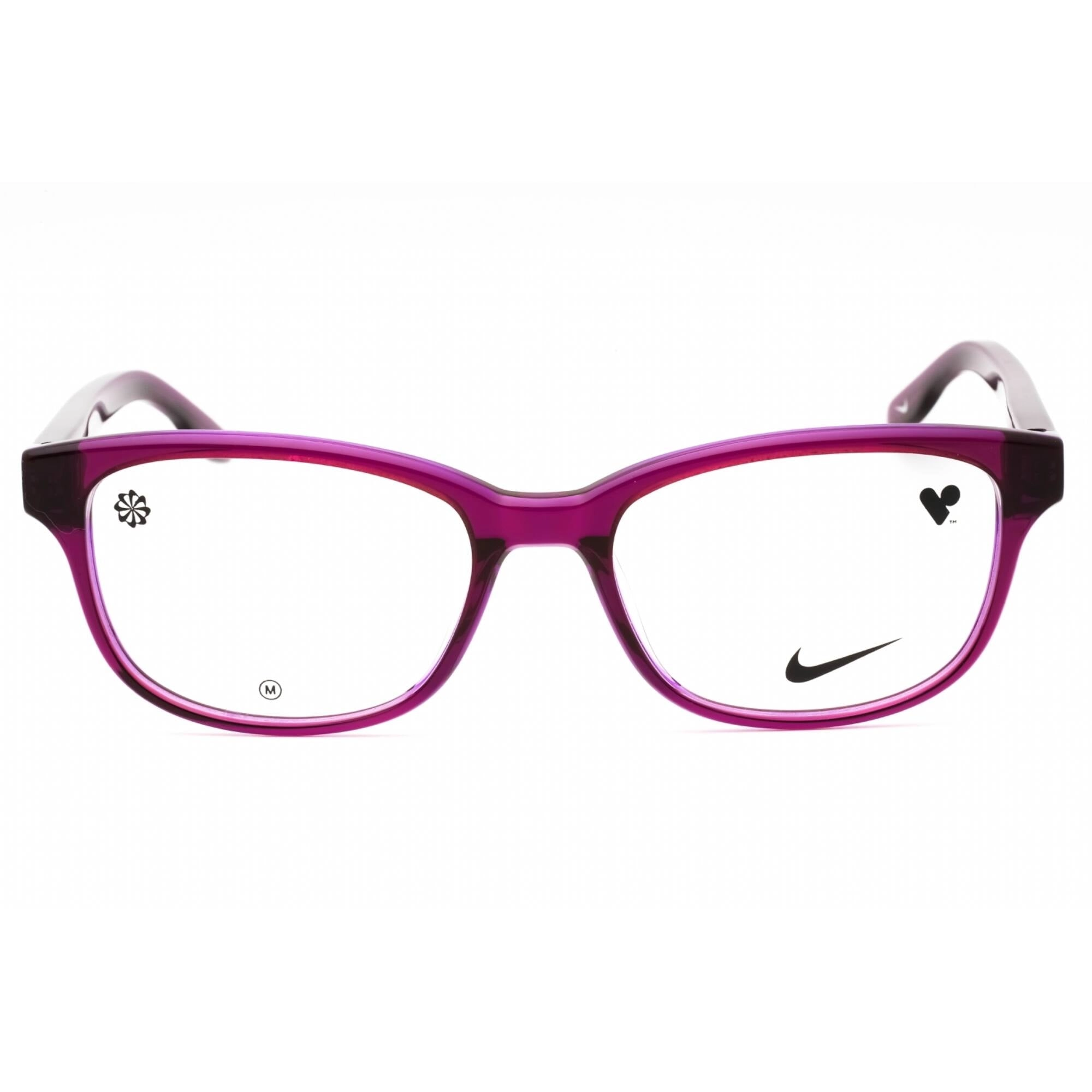 Nike Women's Eyeglasses - Crystal Violet Laminate Acetate Cat Eye | NIKE 7165 516