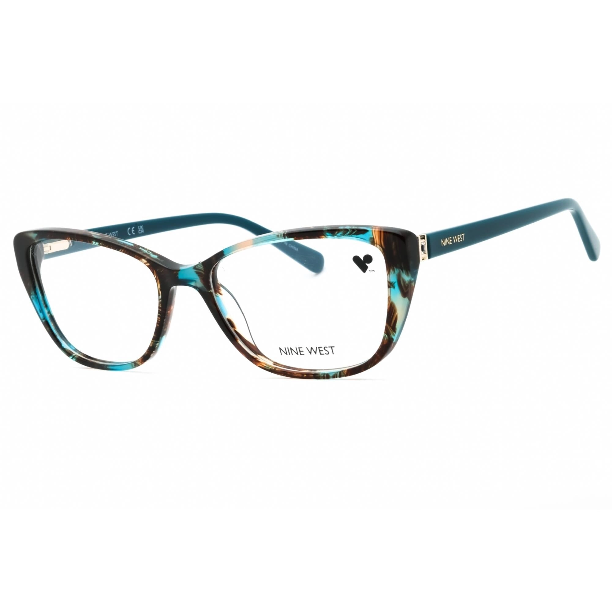 Nine West Women's Eyeglasses - Teal Tortoise Acetate Cat Eye Shape Frame | NW5206 234