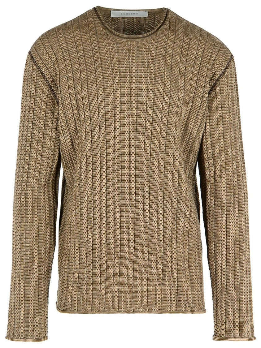 'Norton' Brown Cotton Sweater