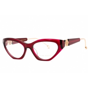 Philipp Plein Women's Eyeglasses - Transparent Plum Plastic Cat Eye | VPP069S 09WF