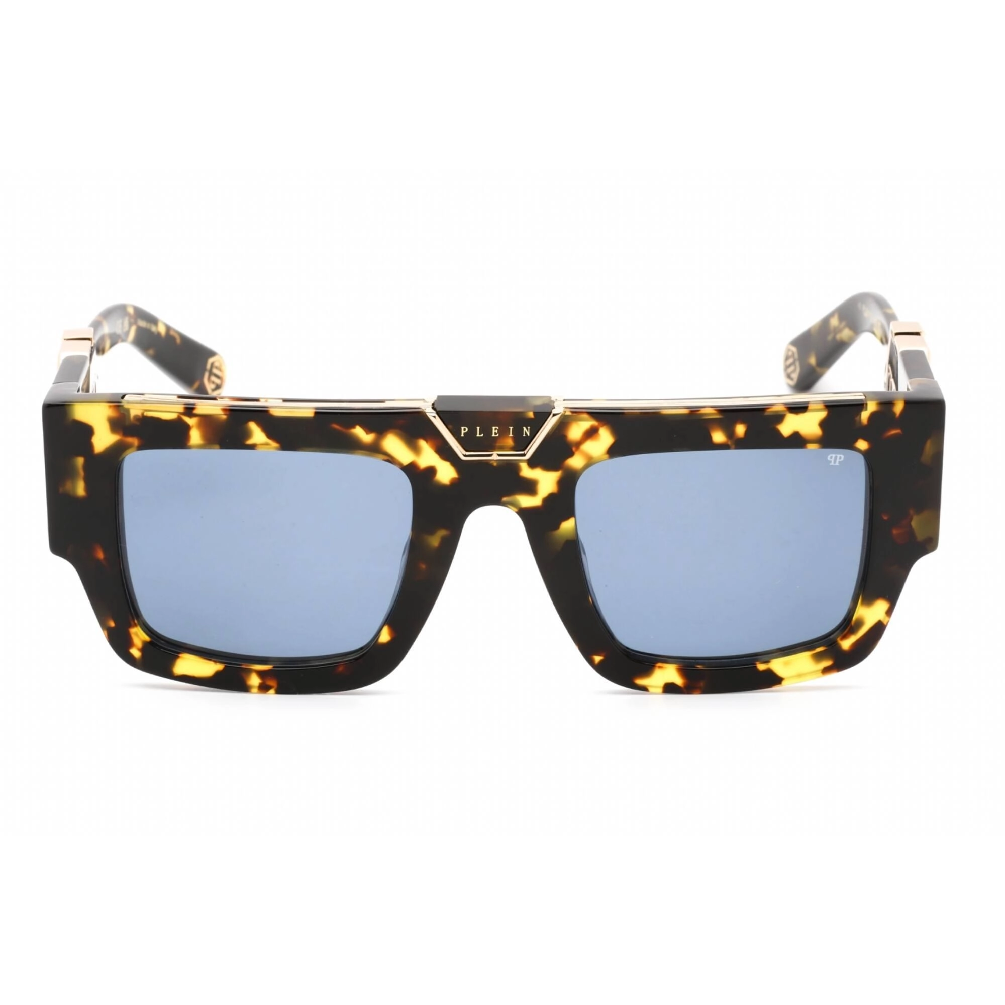 Philipp Plein Women's Sunglasses - Full Rim Brown Havana Rectangular | SPP092M 0781