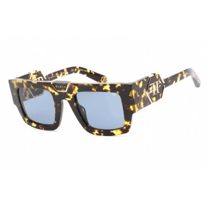 Philipp Plein Women's Sunglasses - Full Rim Brown Havana Rectangular | SPP092M 0781
