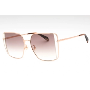 Police Women's Sunglasses - Copper Gold Metal Butterfly Full Rim Frame | SPLL38 08FC