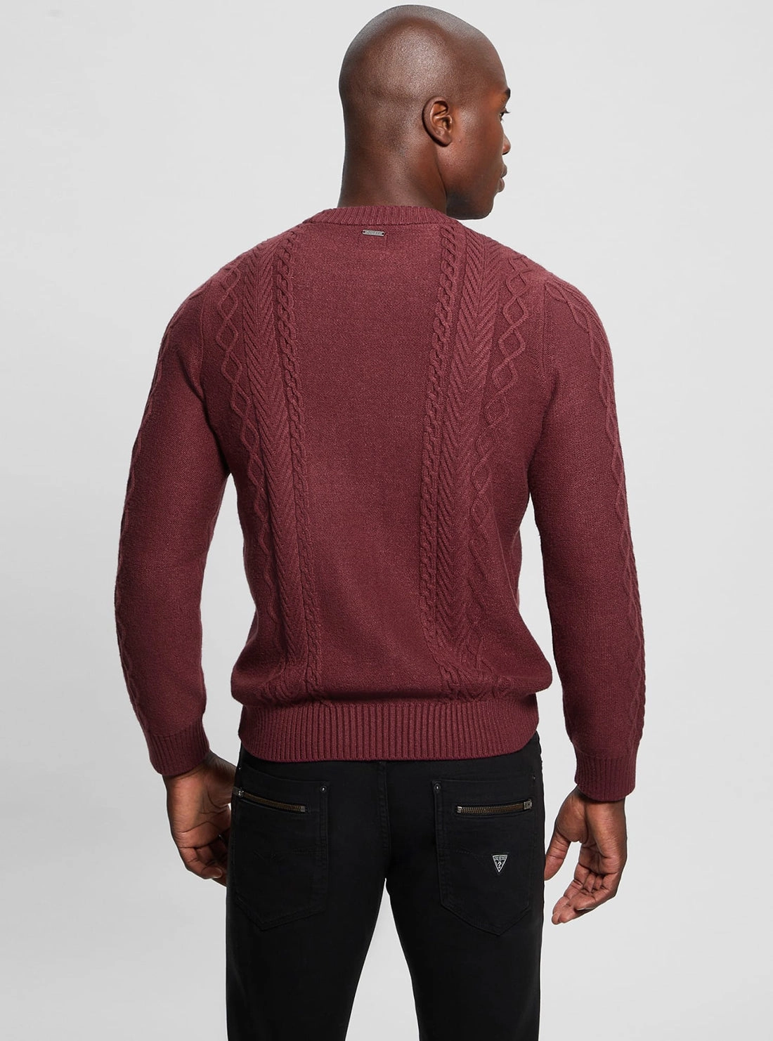 Red Noah Cable Knit Jumper