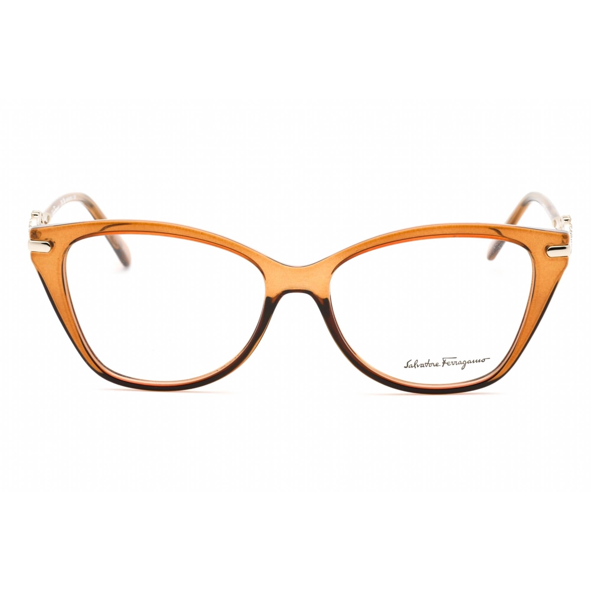 Salvatore Ferragamo Women's Eyeglasses - Transparent Caramel Full Rim | SF2937R 261