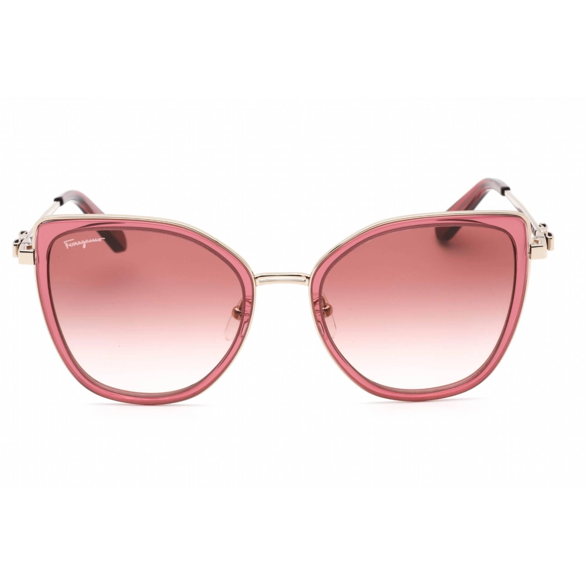 Salvatore Ferragamo Women's Sunglasses - Rose Gold/Bordeaux Plastic Frame | SF293S 774