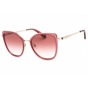 Salvatore Ferragamo Women's Sunglasses - Rose Gold/Bordeaux Plastic Frame | SF293S 774