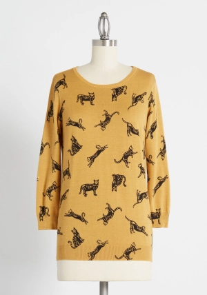 Spooky Kitty Pullover Sweater