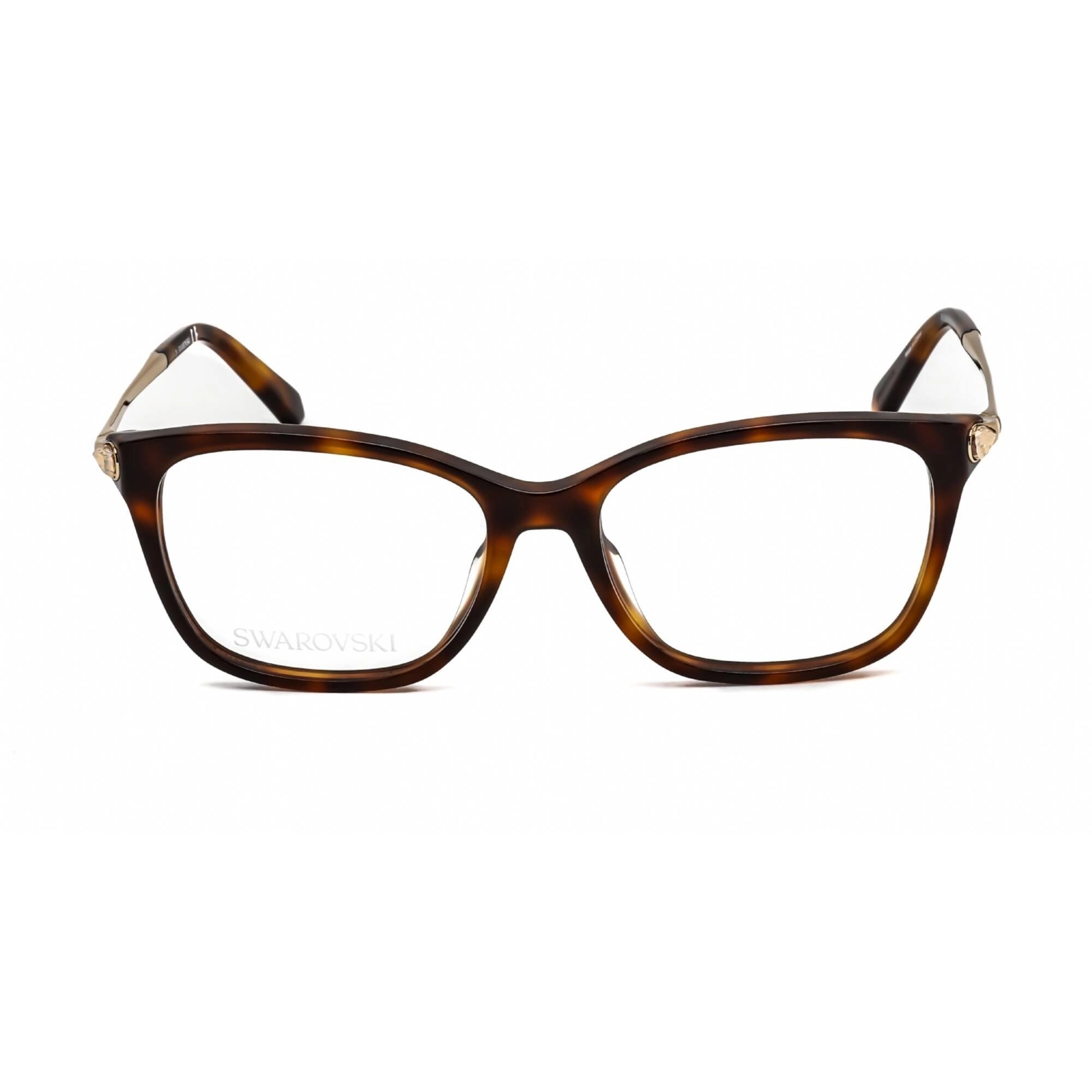 Swarovski Women's Eyeglasses - Full Rim Cat Eye Dark Havana Plastic Frame | SK5350 052