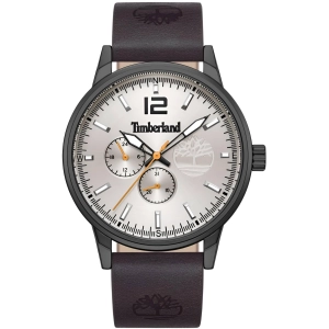 Timberland Men's Watch - Classic Cream Dial Dark Brown Strap Date | TDWGF9002302