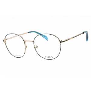 Tous Women's Eyeglasses - Shiny Red Gold Metal Round Full Rim Frame | VTO448 0E59