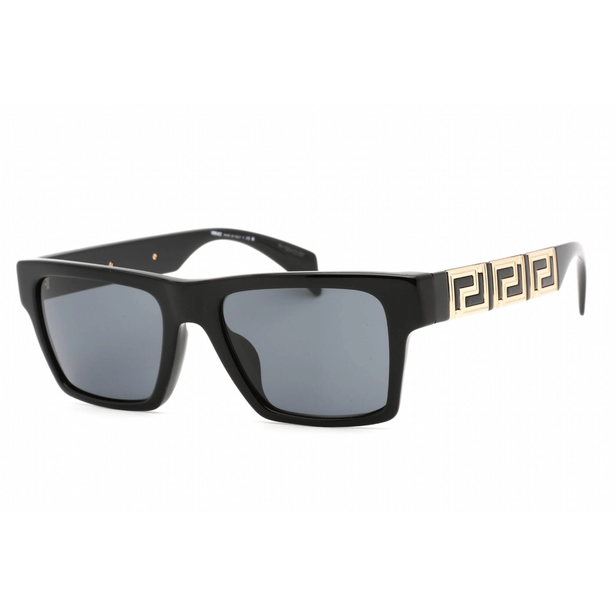Versace Women's Sunglasses - Black Rectangular Frame Dark Grey Lens | 0VE4445F GB1/87