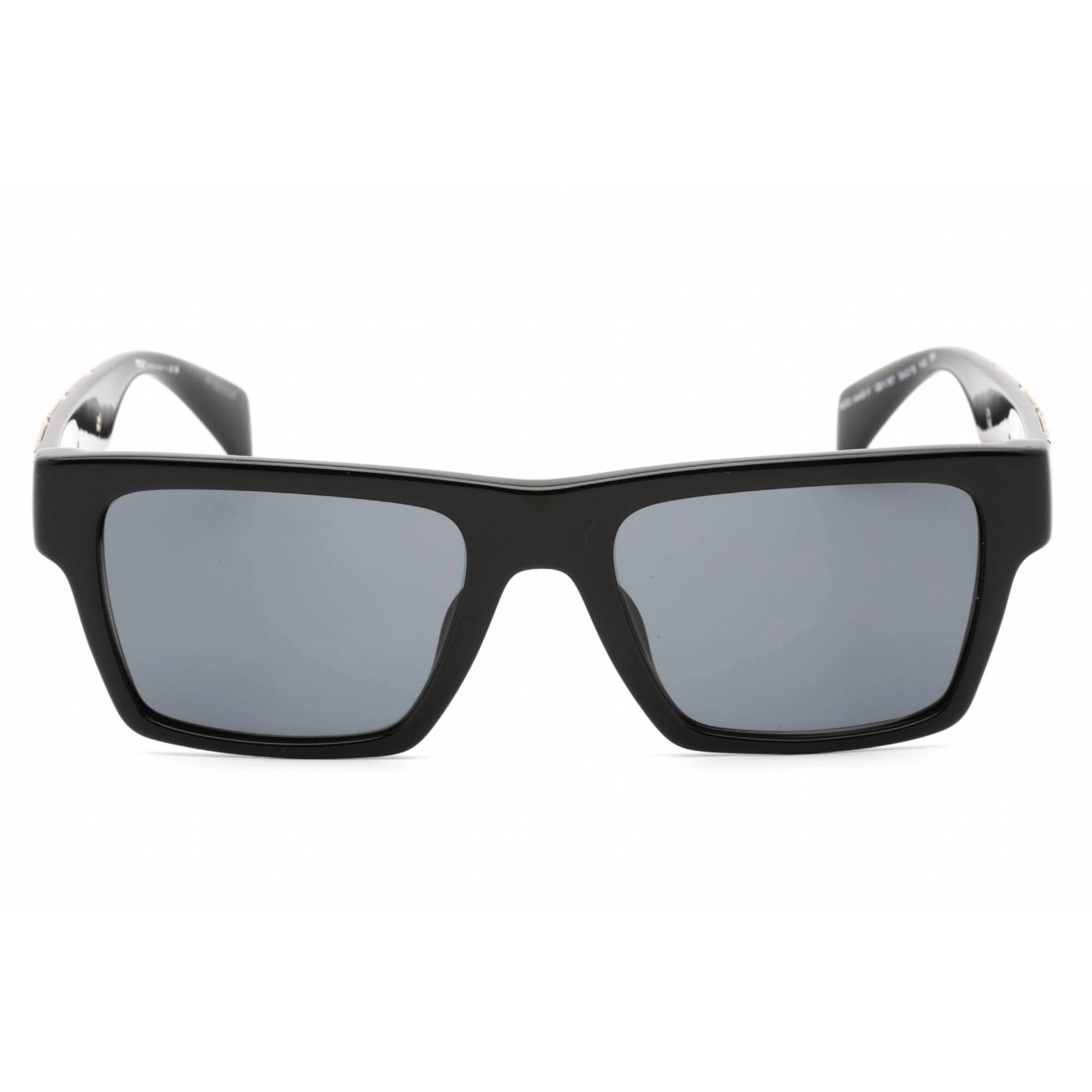 Versace Women's Sunglasses - Black Rectangular Frame Dark Grey Lens | 0VE4445F GB1/87