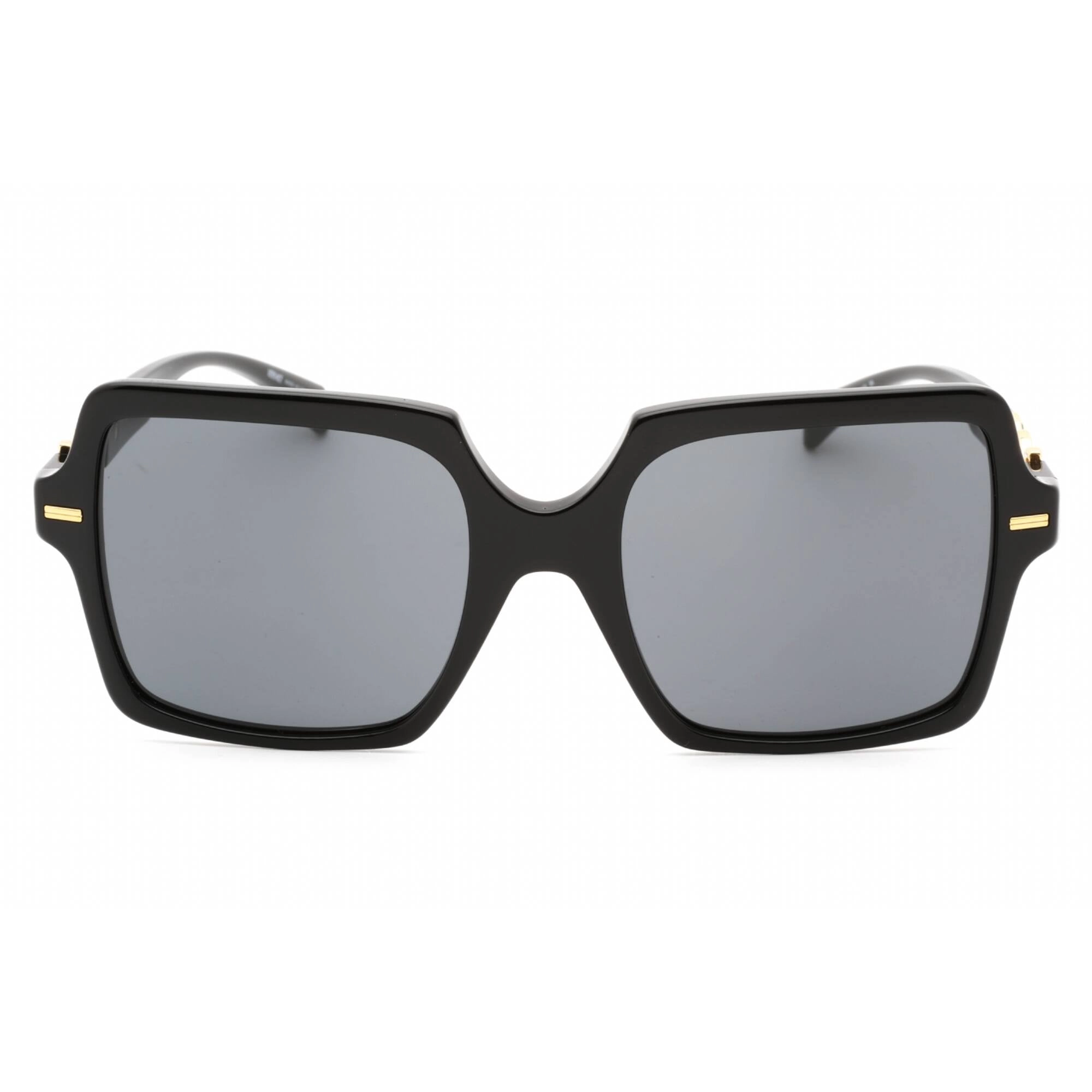 Versace Women's Sunglasses - Black Square Shape Frame Dark Grey Lens | 0VE4441 GB1/87